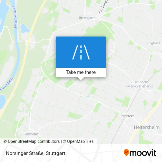 Карта Norsinger Straße