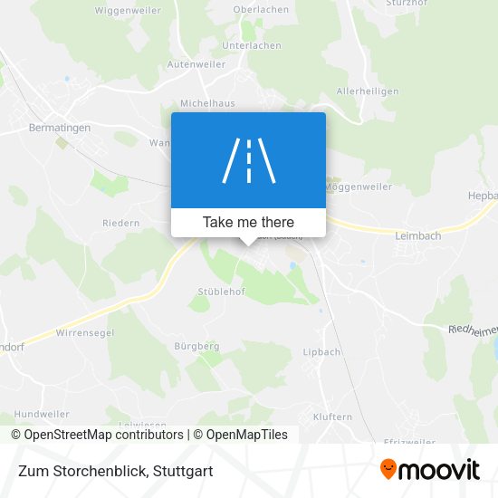 Карта Zum Storchenblick