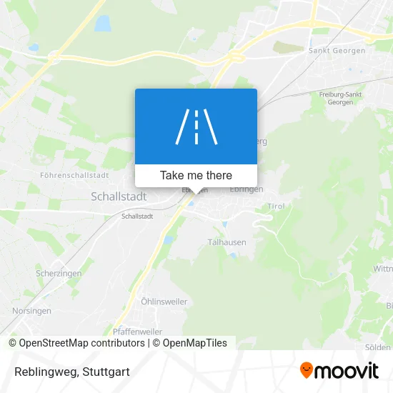 Карта Reblingweg