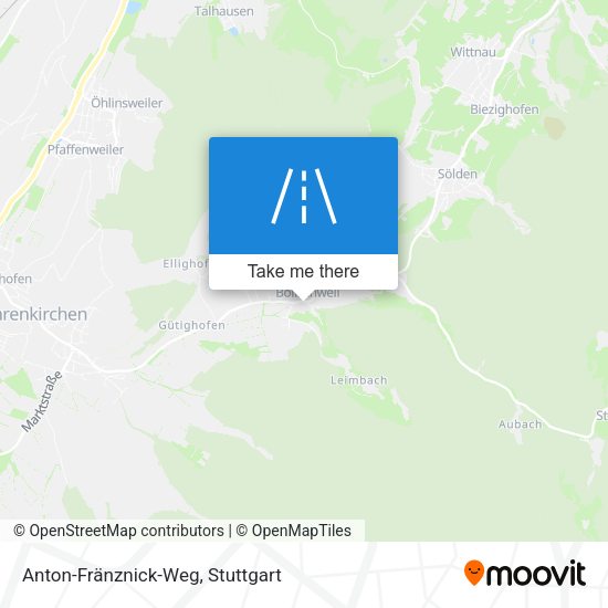 Anton-Fränznick-Weg map