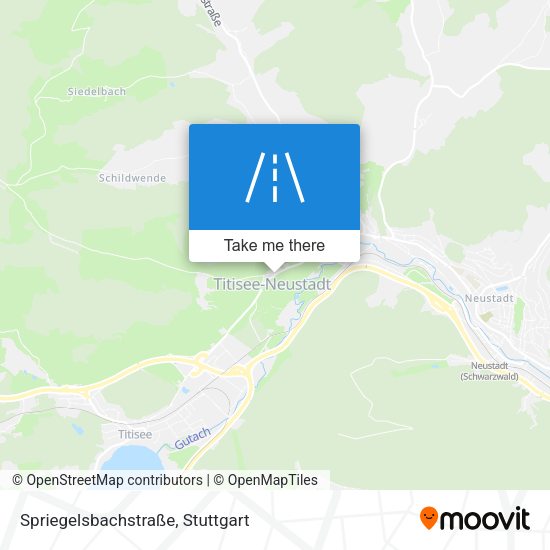 Spriegelsbachstraße map