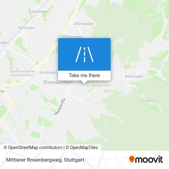 Mittlerer Rosenbergweg map