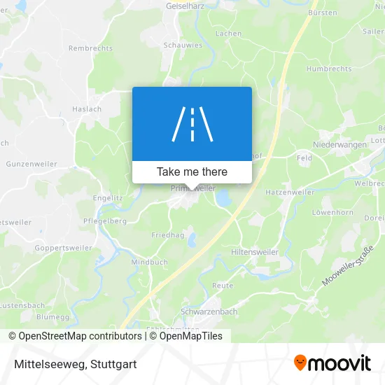 Карта Mittelseeweg