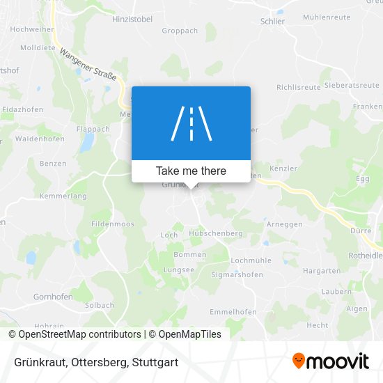 Grünkraut, Ottersberg map