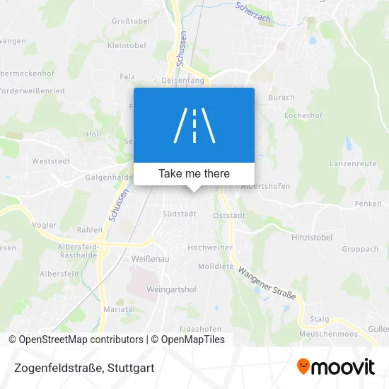 Карта Zogenfeldstraße