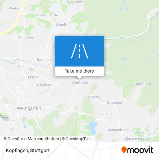 Köpfingen map