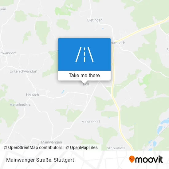 Карта Mainwanger Straße