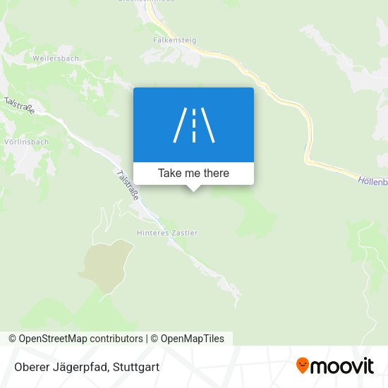 Oberer Jägerpfad map