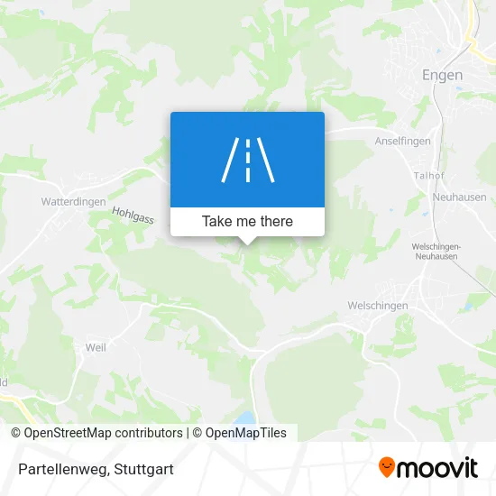 Partellenweg map