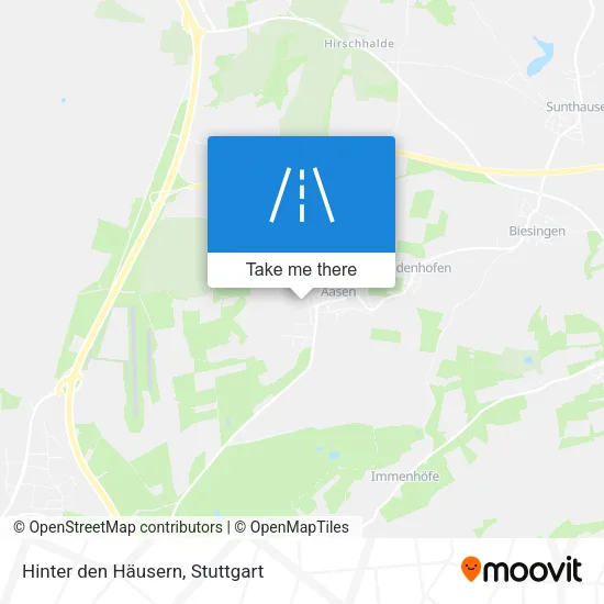 Карта Hinter den Häusern