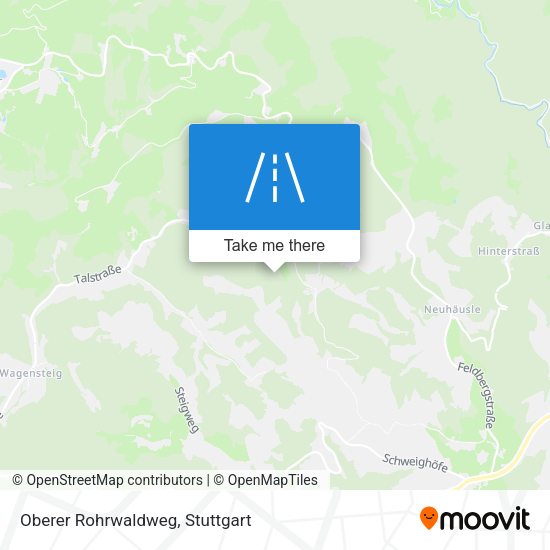 Oberer Rohrwaldweg map