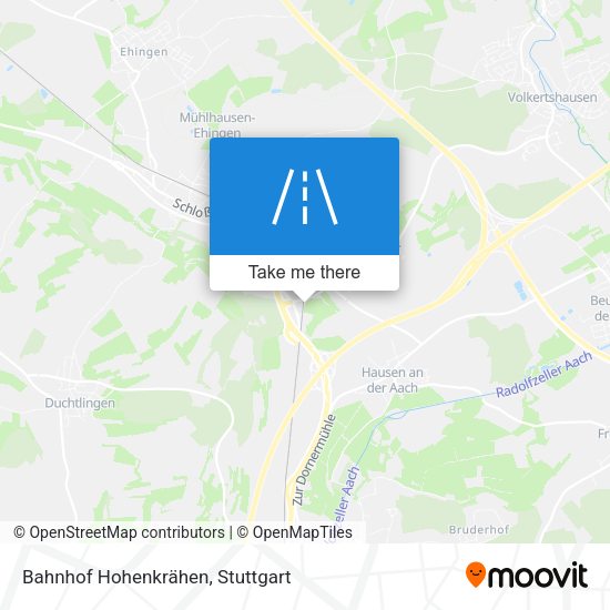 Bahnhof Hohenkrähen map