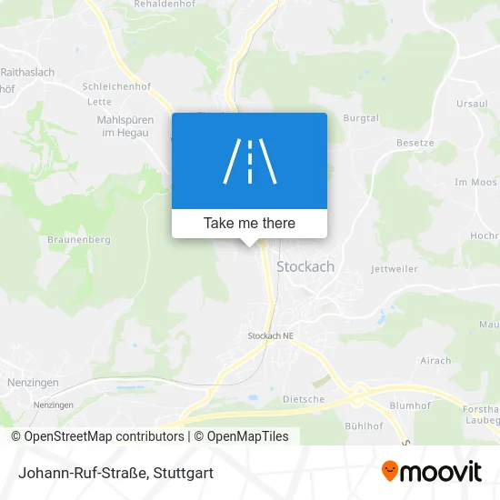 Карта Johann-Ruf-Straße