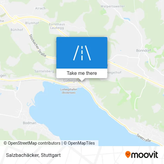 Карта Salzbachäcker