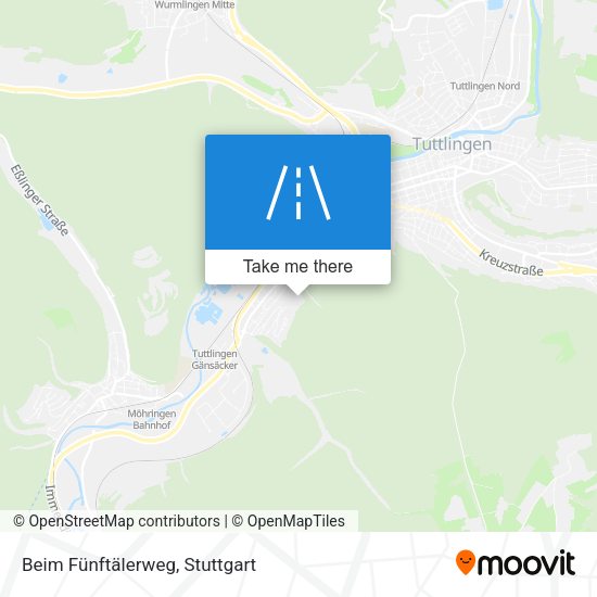 Beim Fünftälerweg map