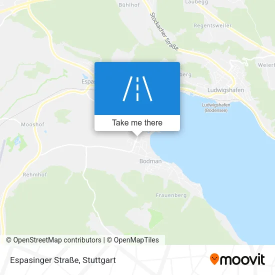 Карта Espasinger Straße