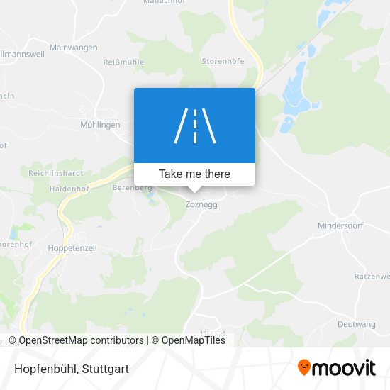 Hopfenbühl map