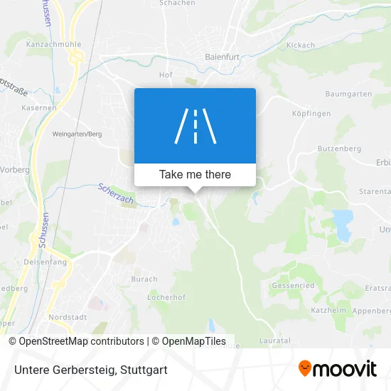 Карта Untere Gerbersteig