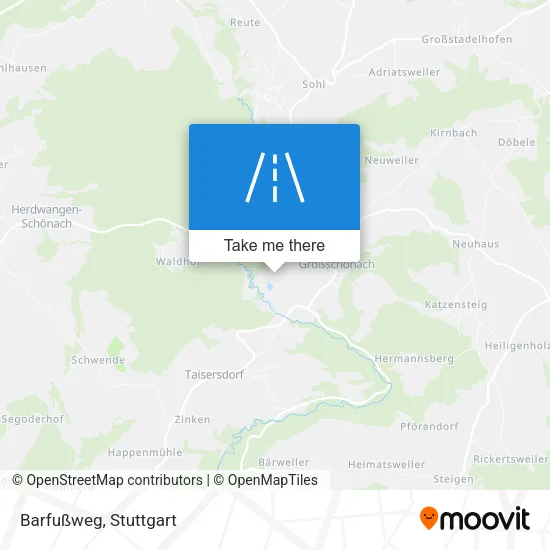 Карта Barfußweg