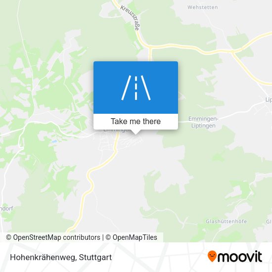 Hohenkrähenweg map