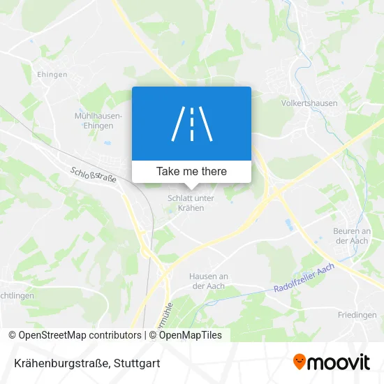 Карта Krähenburgstraße