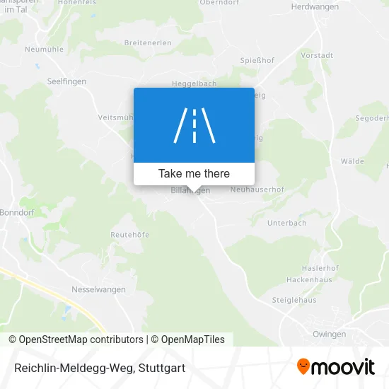 Карта Reichlin-Meldegg-Weg