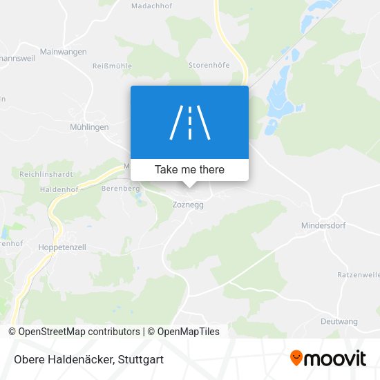 Obere Haldenäcker map