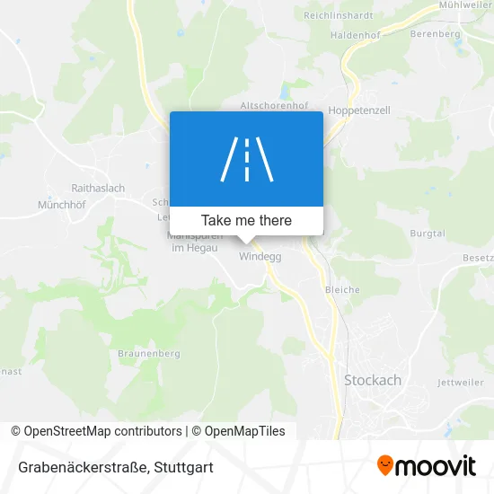 Карта Grabenäckerstraße