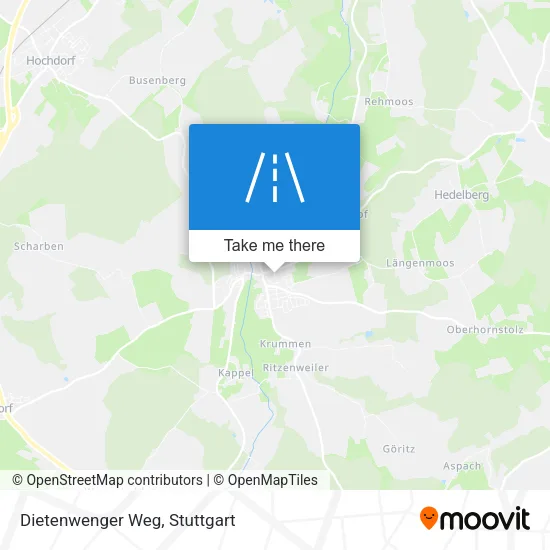 Карта Dietenwenger Weg