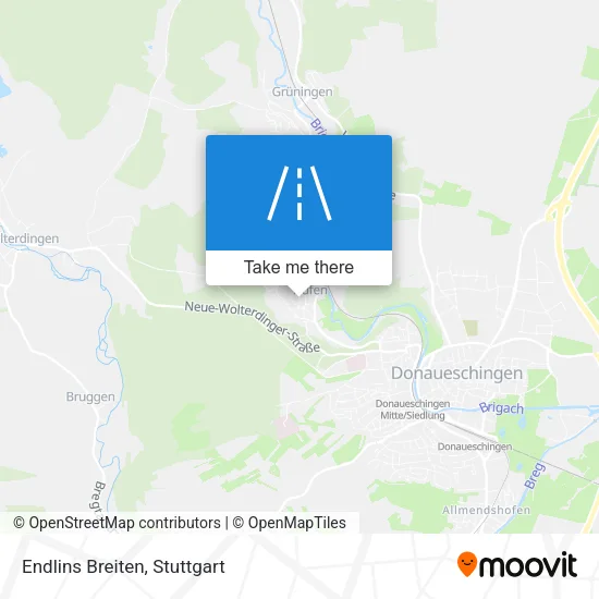Карта Endlins Breiten