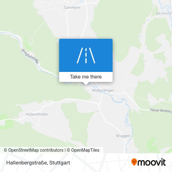Карта Hallenbergstraße