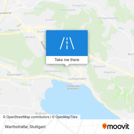 Карта Warthstraße