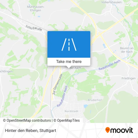 Карта Hinter den Reben