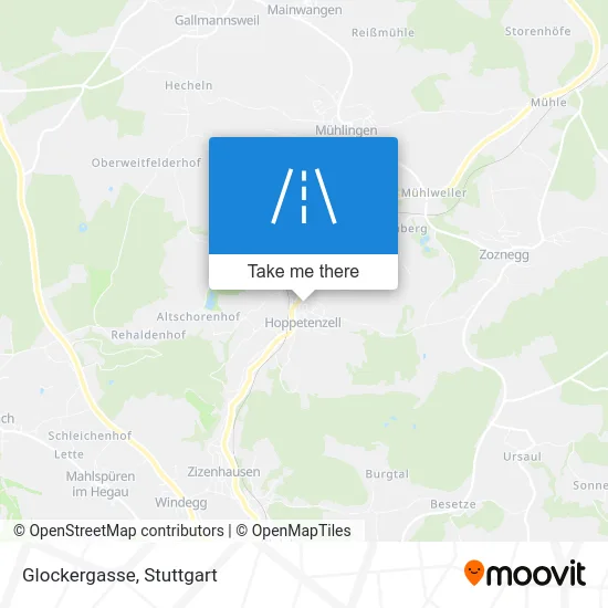 Карта Glockergasse