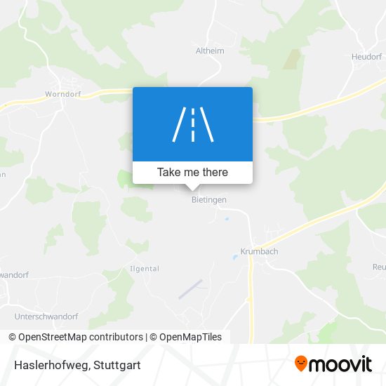 Haslerhofweg map