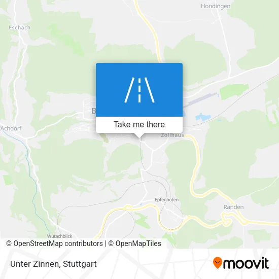 Карта Unter Zinnen