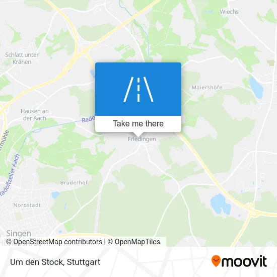 Карта Um den Stock