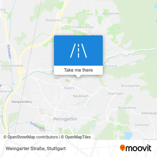 Карта Weingarter Straße