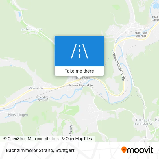 Карта Bachzimmerer Straße