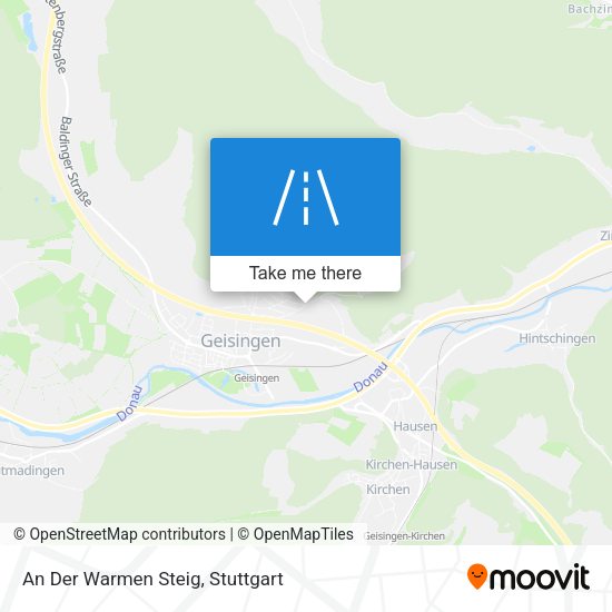 An Der Warmen Steig map