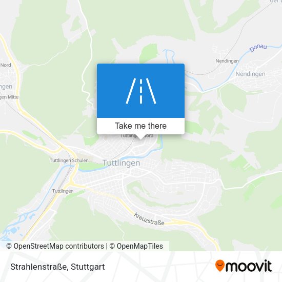 Strahlenstraße map