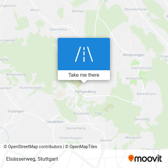 Elsässerweg map