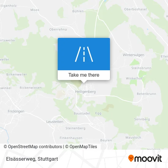 Карта Elsässerweg