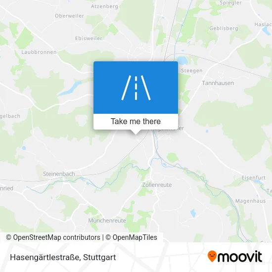 Карта Hasengärtlestraße