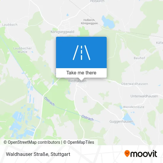 Карта Waldhauser Straße