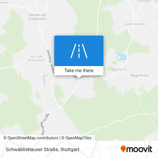 Карта Schwäblishauser Straße