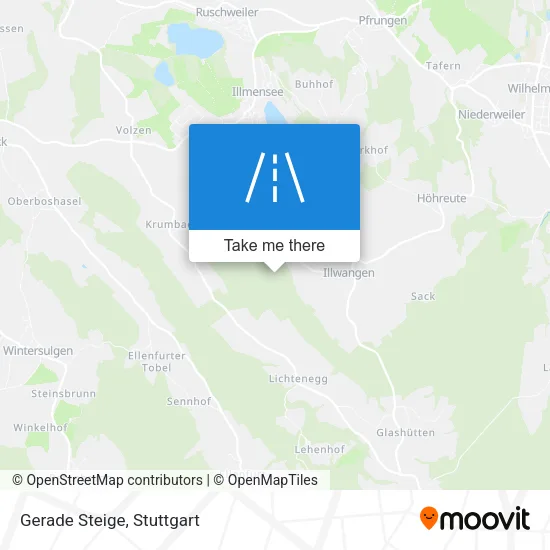 Карта Gerade Steige