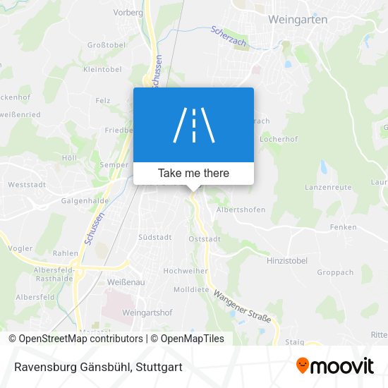 Ravensburg Gänsbühl map