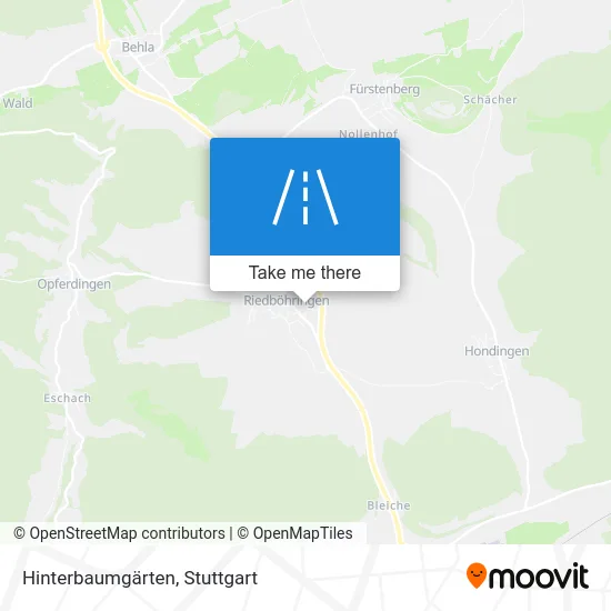 Карта Hinterbaumgärten