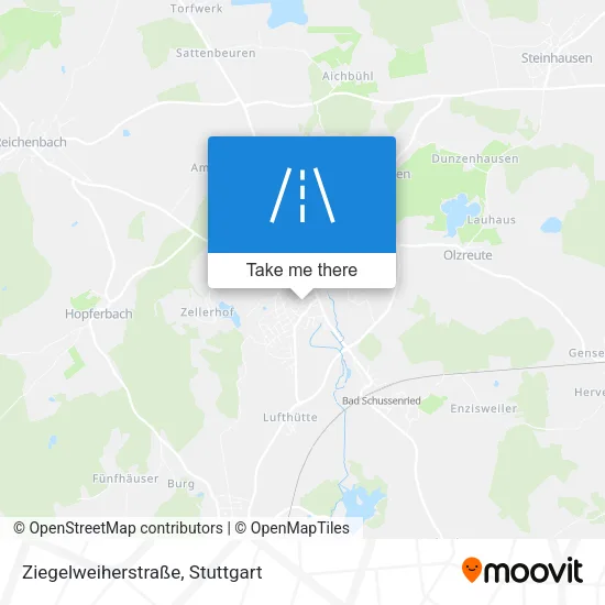 Карта Ziegelweiherstraße